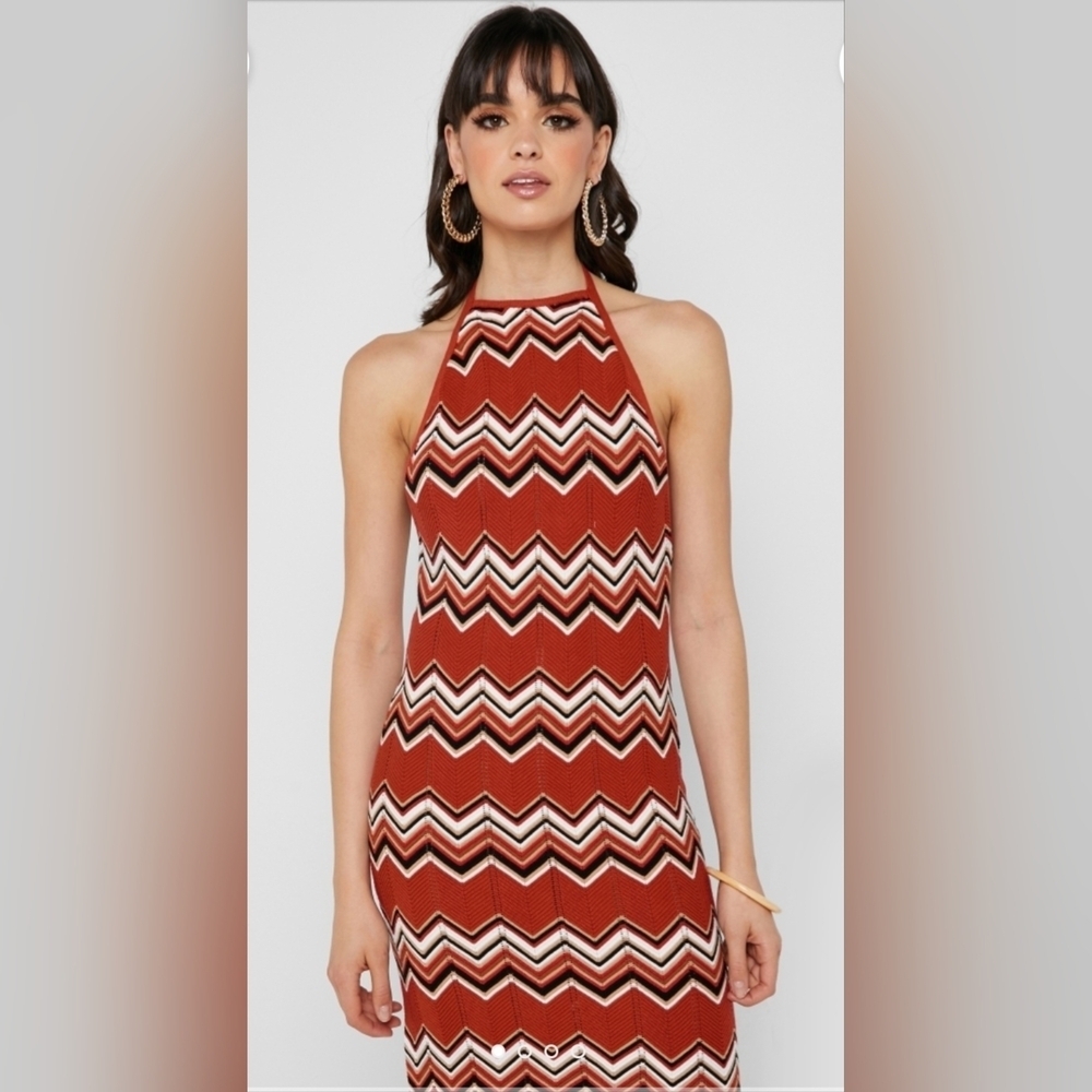 FOREVER 21 | CHEVERON HALTER SUNDRESS